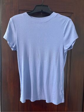 Light Periwinkle Basic Short Sleeve Tee